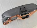 Ново Табло BMW 5 G30 G31 G38 Lci без HUD Cognac гума, снимка 2