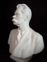 Порцеланов Бюст на Максим Горки ЛФЗ, ранна серия, червен печат 1927-1950г стар руски порцелан сатует, снимка 6
