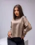 Кафяв висококачествен дамски пуловер , снимка 4