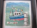 4 бр картини Морски пейзаж, кораб лодка, снимка 6