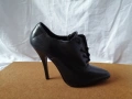 №36 Pleaser дамски обувки естествена кожа - висок ток, черен цвят, снимка 1