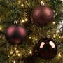 12 броя Комплект коледни топки, цвят Кафе, 8см, снимка 2