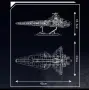 Нов Mould King 21074 Star Plan Republic Attack Cruiser Сглобяем конструктор / Колекционерски модел, снимка 6