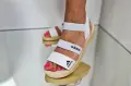 Дамски сандали Adidas в бяло, снимка 1