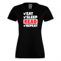 Дамска тениска Read,Eat,Sleep,Peker,Anime,Repeat,Ядене,Повторение,, снимка 9