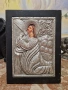 Страхотна антикварна сребърна икона със сертификат , снимка 2