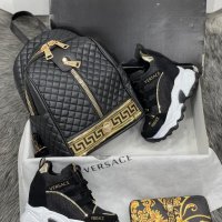 Дамска раница портфейл и кецове Versace код 140, снимка 1 - Дамски ежедневни обувки - 34543214