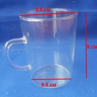 Руски термоустойчиви стакани /чаши/ за чай с дръжка , снимка 2 - Чаши - 40730060