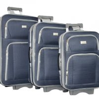 Текстилни куфари в три размера, шест цвята, голям, среден и малък КОД: Г3, снимка 6 - Куфари - 26675802