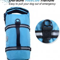 Нова светлоотразителна неопренова спасителна жилетка за куче море, снимка 5 - За кучета - 38075224