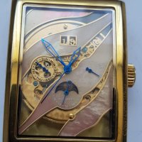 Ръчен автоматичен позлатен часовник Constantin Weisz, снимка 3 - Мъжки - 36957425