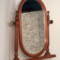 Огледало с дървена поставка в много добро състояние !, снимка 4 - Огледала - 44380572