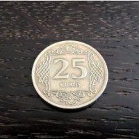 Монета - Турция - 25 куруша | 2010г., снимка 1 - Нумизматика и бонистика - 29296457