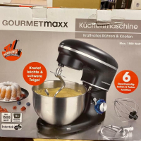 Мощен Кухненски робот GourmetMaxx 03550 ,1500 W Черен, снимка 1 - Кухненски роботи - 44797408