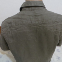 Мъжка риза с къс ръкав от лен Celio, снимка 3 - Ризи - 44688002