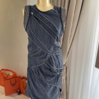 Дизайнерска рокля с ципове по модел на A.Wang, снимка 5 - Рокли - 40367553