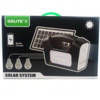 GDLITE 3 Соларна система за домашно и къмпинг осветление, снимка 4 - Къмпинг осветление - 30224078