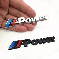 Метална емблема M power Motorsport БМВ лого автомобил стикер заден багажник значка за калник BMW E46