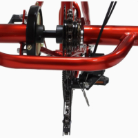 Нов Сгъваем Триколесен Велосипед 24 цола 7 скорости червен, снимка 11 - Велосипеди - 41738601