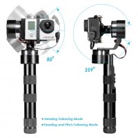 Neewer Z-One-Pro 3-Axis стабилизатор за Gopro 4 3+ 3 2 1, снимка 2 - Камери - 29349807