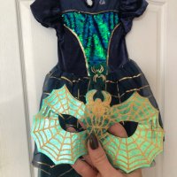 Рокля и маска за момиче за Хелоуин - жената паяк, снимка 4 - Детски рокли и поли - 38177885