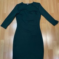 Тъмно зелена рокля , снимка 1 - Рокли - 38864086