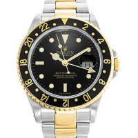 ROLEX GMT Master II Steel&Gold 18k, ref. 16713, профилактиран - оригинал, снимка 1 - Мъжки - 40789035