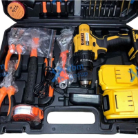 Акумулаторен ударен винтоверт DeWalt 24V 5Ah с 2 батерии Девалт 99pc, снимка 2 - Други инструменти - 44590799