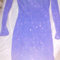 Дамска рокля лукс ,кралско синьо, на фирма Topshop   18 , снимка 4 - Рокли - 29455486