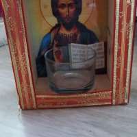 ИКОНА НА ИИСУС ХРИСТОС СЪС КАНДИЛО, снимка 7 - Икони - 42341653