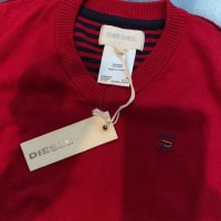 DIESEL червен пуловер,S/6!USA, снимка 2 - Детски пуловери и жилетки - 38380171
