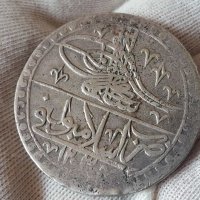 Османска Турция 100 пара ЮЗЛУК 1203/1 Селим 3 сребро монета , снимка 5 - Нумизматика и бонистика - 40803155