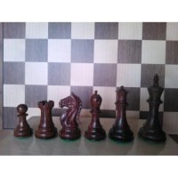 Шахматни  Дървени Фигури SUPREME Стаунтон 6 дизайн, Палисандър.  Изработка - Чемшир / Палисандър.  