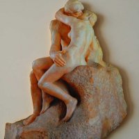 Картина ”Целувката” по Огюст Роден, снимка 1 - Картини - 31617505