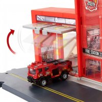 Matchbox Action Drivers Пожарна станция HBD74, снимка 8 - Коли, камиони, мотори, писти - 38669759
