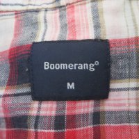 Мъжка риза с къс ръкав от лен Boomerang, снимка 4 - Ризи - 36693716