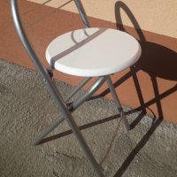 Сгъваем метален стол, снимка 3 - Столове - 31313775