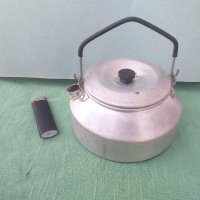 Алуминиев малък туристически чайник, снимка 4 - Газови котлони - 32089288
