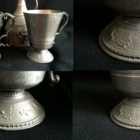 немски чаши и кани с ловни мотиви от Zinn/калай, снимка 7 - Антикварни и старинни предмети - 37303938