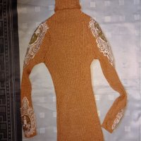 Дамско поло с дантела  и ламе , снимка 6 - Блузи с дълъг ръкав и пуловери - 34520379