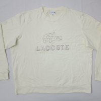 Lacoste Embroidered Sweatshirt оригинално горнище 2XL памучен суичър, снимка 1 - Суичъри - 42492586