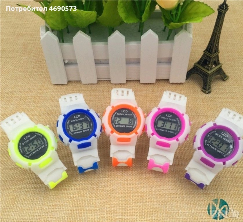 Ултра лек и мек детски ръчен часовник за момчета и момичета , снимка 1