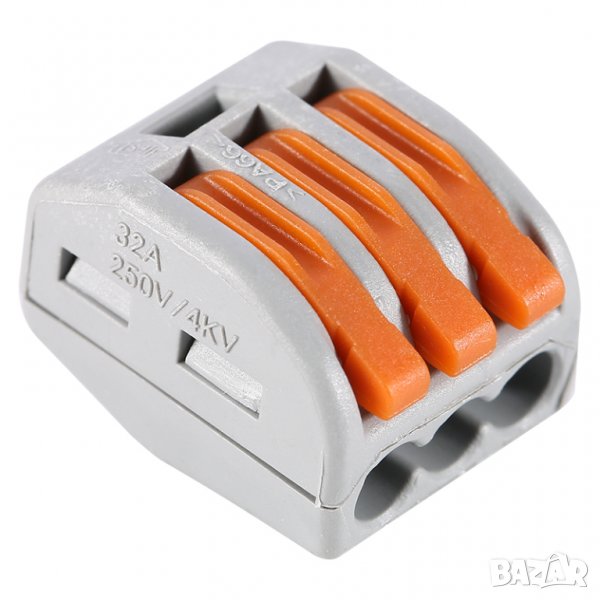 Клеми за свързване на проводници PCT-213 10 боря в пакет, снимка 1