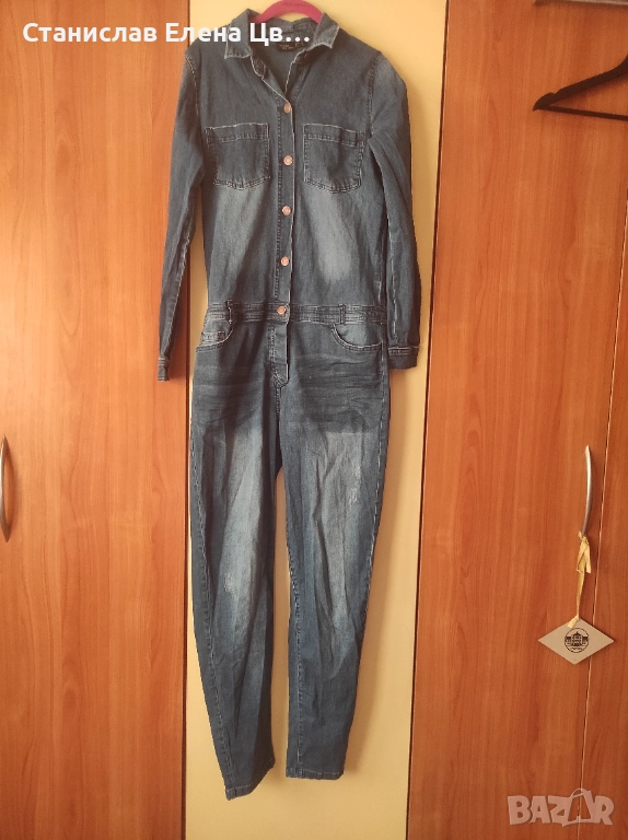 Дамски дънков гащеризон , снимка 1