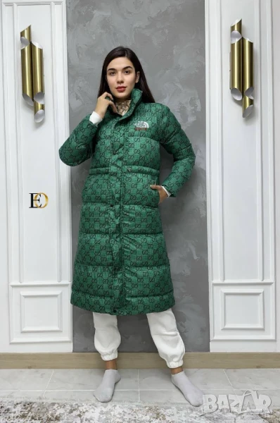 дълго дамско яке the north face gucci, снимка 1