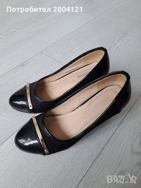 Черни дамски високи обувки, снимка 1
