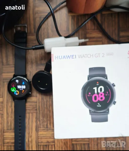 Часовник Smartwatch Huawei Watch GT 2, 42 мм, Matte Black , снимка 1