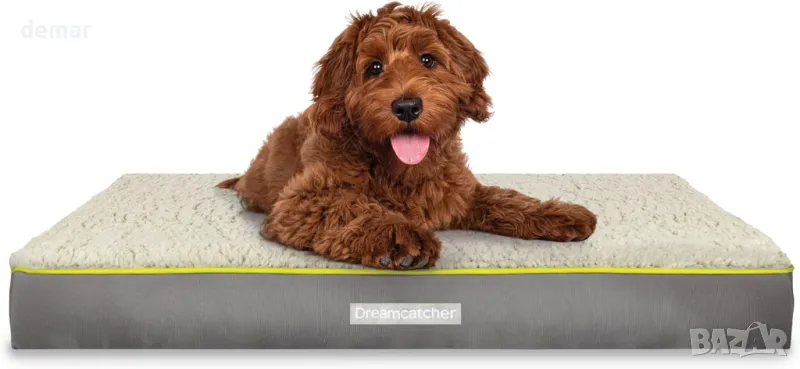 Ортопедично легло за кучета Dreamcatcher 89x56x9 см - L, сиво, снимка 1