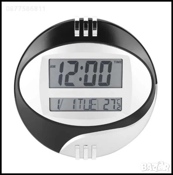 НОВ ДИГИТАЛЕН СТЕНЕН ЧАСОВНИК С ТЕМПЕРАТУРА. ЕЛЕКТРОННИ СТЕННИ ЧАСОВНИЦИ ЕЛЕКТРОННИ ЗА СТЕНА И БЮРО, снимка 1