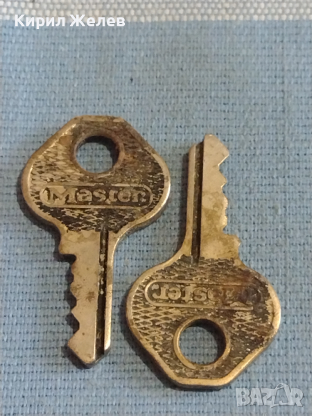 Два стари ключа от соца за дипломатическо куфарче,чанта за КОЛЕКЦИЯ ДЕКОРАЦИЯ БИТОВ КЪТ 29243, снимка 1